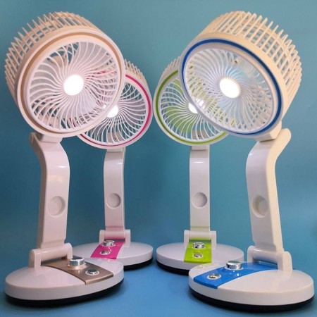 USB Rechargeable Fan With LED Light L.R 2018